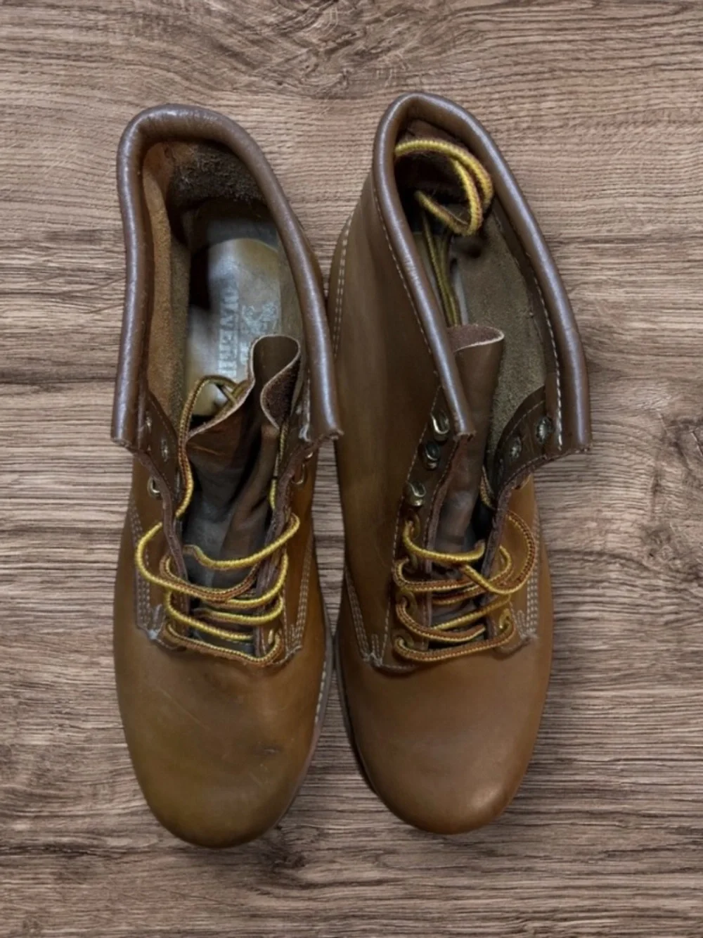 Wolverine Brown Leather Lace-Up Work Boots 7.5